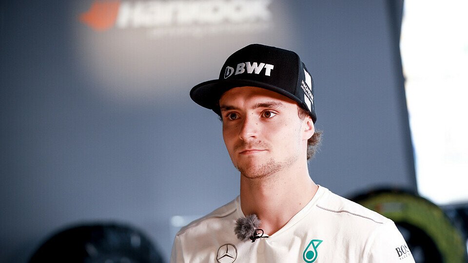 Mercedes' DTM-Pilot Lucas Auer darf in Budapest für Force India erstmals Formel 1 testen, Foto: DTM