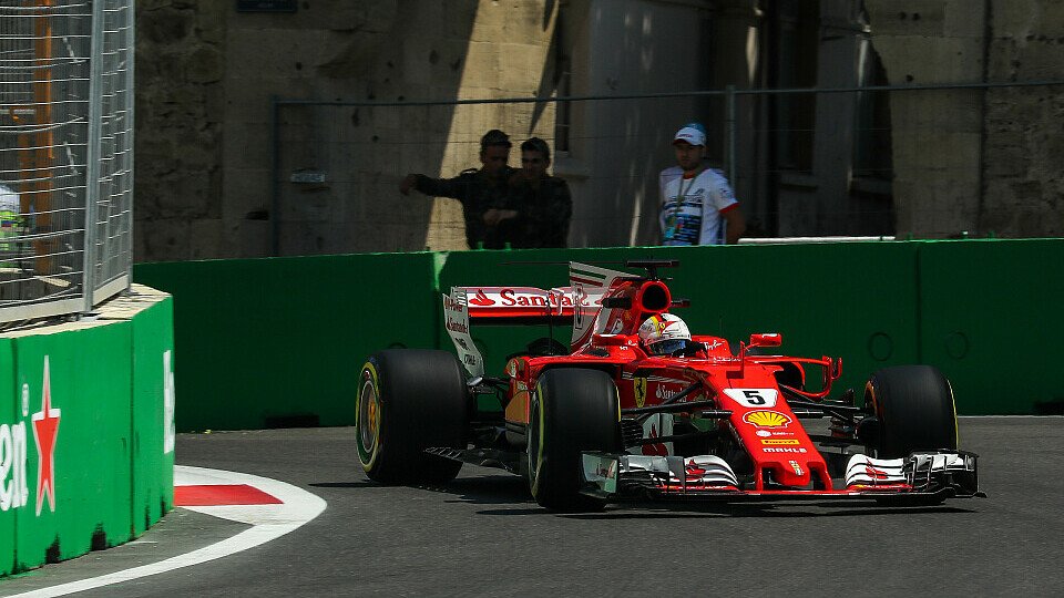 Sebastian Vettel erwartet in Baku eine ganz enge Kiste, Foto: Sutton