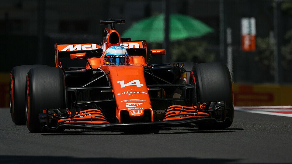 Fernando Alonso schied im Aserbaidschan-Qualifying erstmals 2017 im Q1 aus, Foto: Sutton