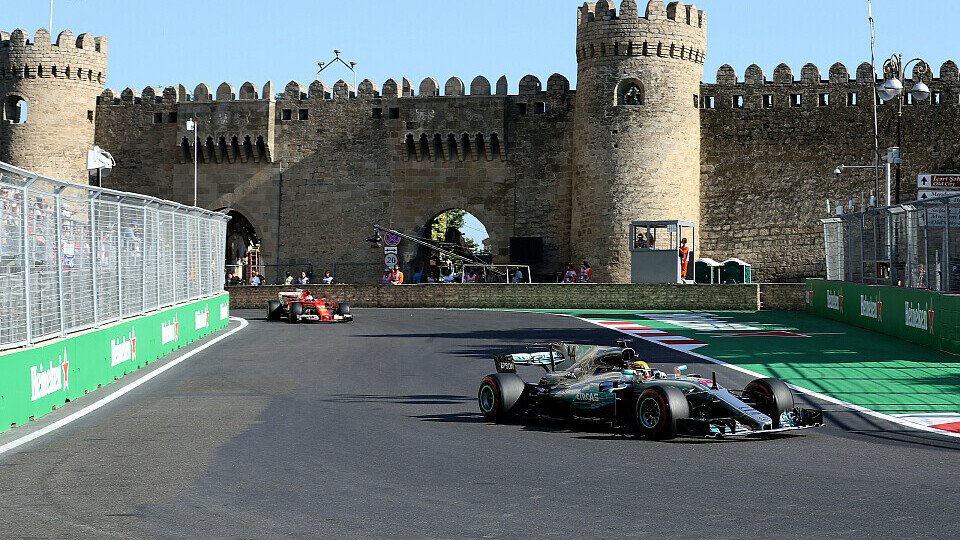 Die Formel-1-Strecke in Baku, ein ganz besonderer Stadtkurs, Foto: Sutton