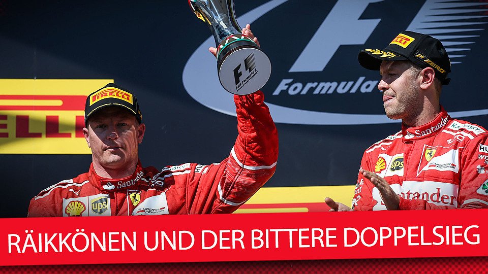 Kimi Räikkönen musste sich trotz besserer Pace und strategischer Option in Ungarn hinter Vettel anstellen, Foto: Sutton