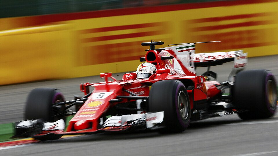 Sebastian Vettel überzeugte in Spa bei seinen Longrun-Zeiten, Foto: Sutton