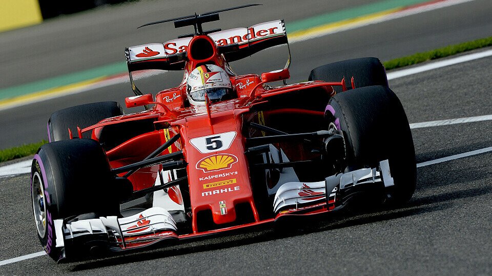 Sebastian Vettel wurde im Training in Spa Fünfter, Foto: Ferrari