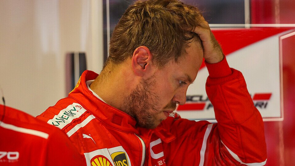 Sebastian Vettel war nach dem Mexiko GP untröstlich, Foto: Sutton