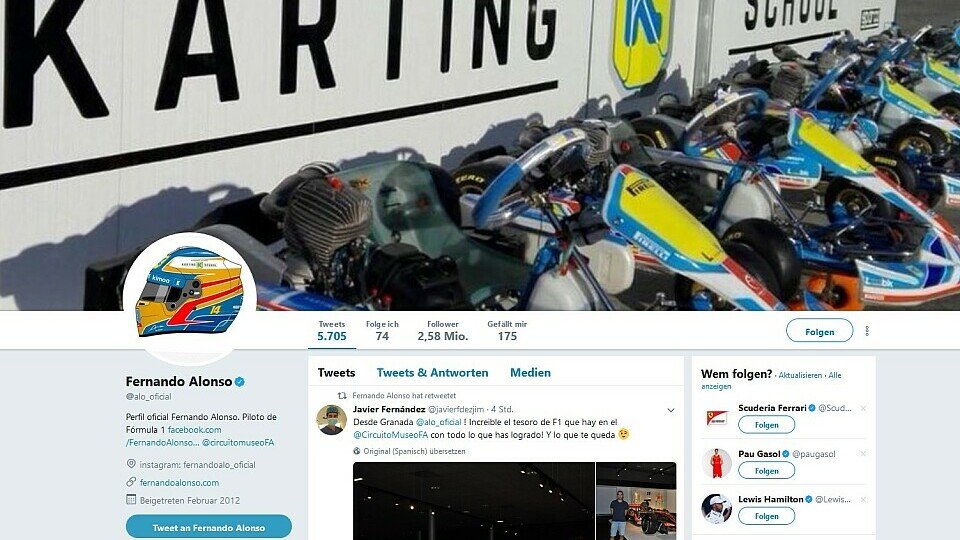 Fernando Alonso tauscht bei Twitter ein Bild - schon flippt das Netz aus