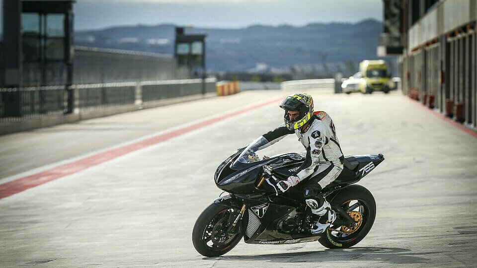 Bei Testfahrten in Aragon mit Julian Simon überzeugte der Moto2-Motor von Triumph auf ganzer Linie, Foto: Triumph