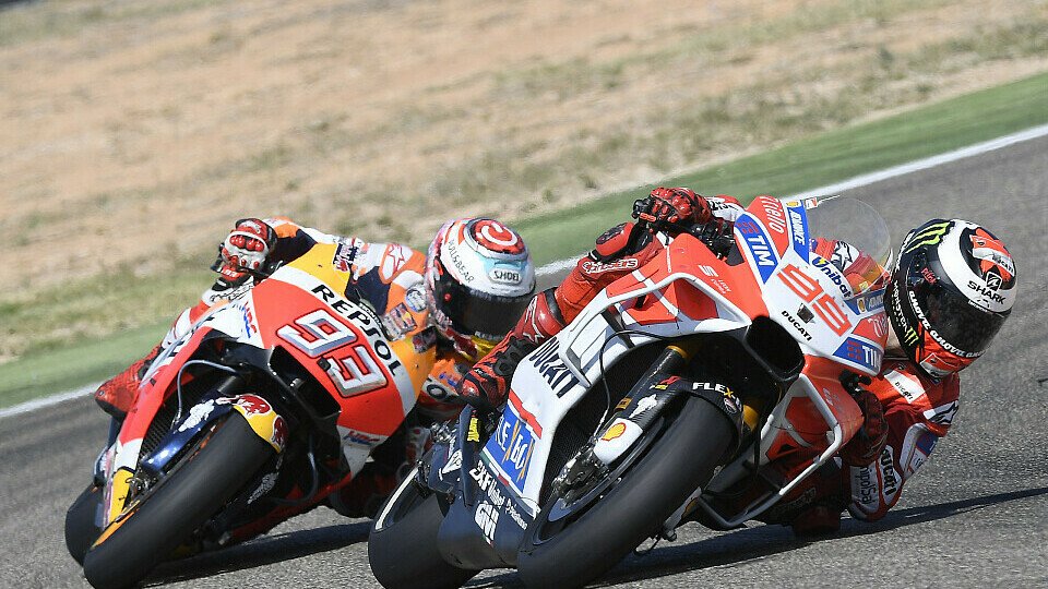 Die MotoGP kämpft um den Sieg in Aragon, Foto: Ducati