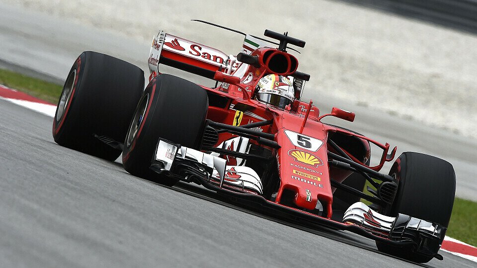 Sebastian Vettel und Ferrari hatten am Freitag in Malaysia die Hosen an, Foto: Ferrari