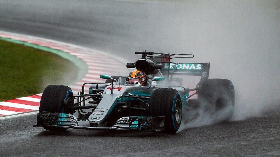 Lewis Hamilton fühlte sich auch im Nassen wieder wohl, Foto: Sutton
