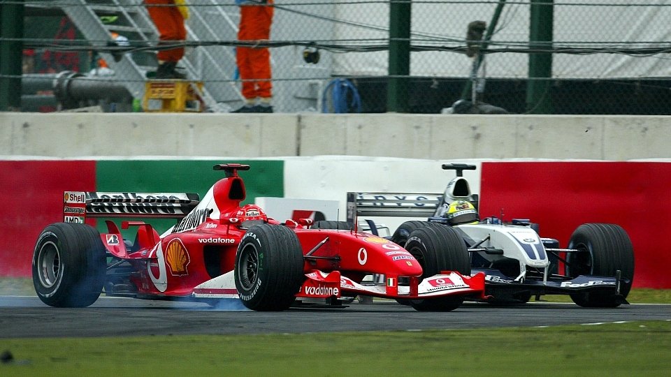 Michael Schumacher und Ferrari erlebten 2003 in Japan auf dem Weg zum Titel ein chaotisches Finale, Foto: Sutton
