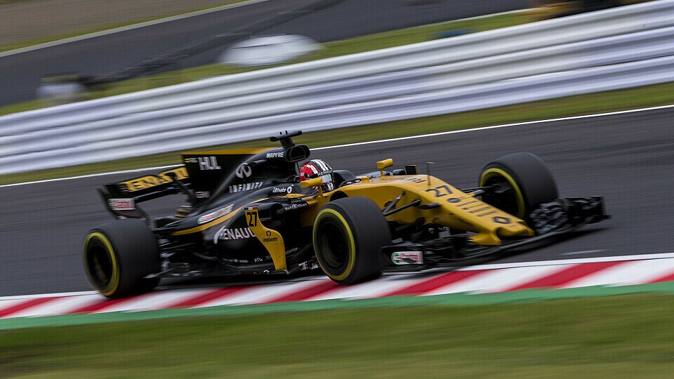 Nico Hülkenberg klagt in Japan über die Balance seines Renault, Foto: Sutton
