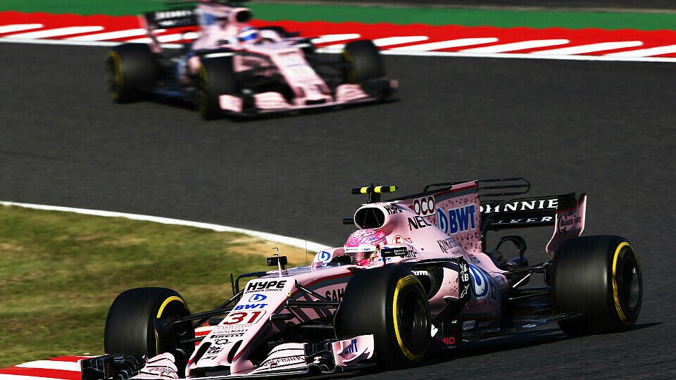 Esteban Ocon machte Sergio Perez im ersten gemeinsamen Jahr bei Force India gleich Konkurrenz, Foto: LAT Images