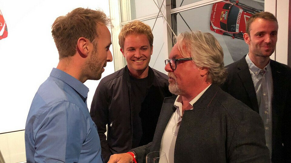 Formel-1-Weltmeister trifft DTM-Meister: Nico Rosberg und Rene Rast in Hockenheim, Foto: Audi Sport/Twitter