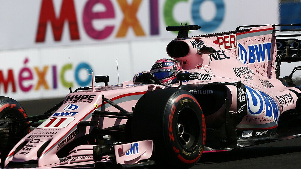 Lokalmatador Sergio Perez darf in Mexiko noch nicht gegen Esteban Ocon kämpfen, Foto: LAT Images