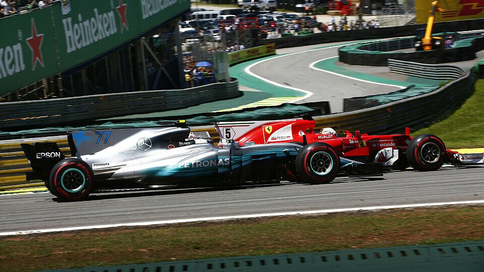 Valtteri Bottas war gegen Sebastian Vettel in Brasilien chancenlos, Foto: LAT Images