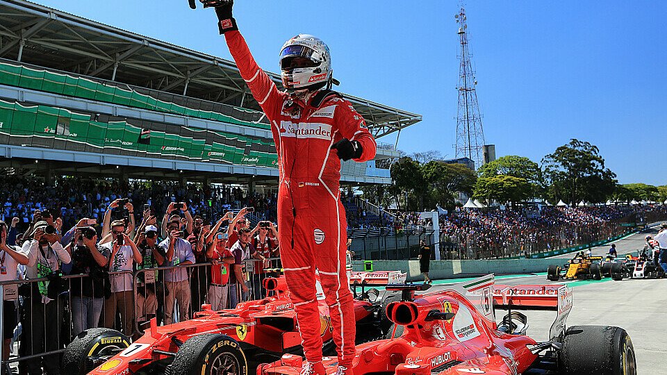 Sebastian Vettel hat den Brasilien GP der Formel 1 2017 gewonnen, Foto: Sutton