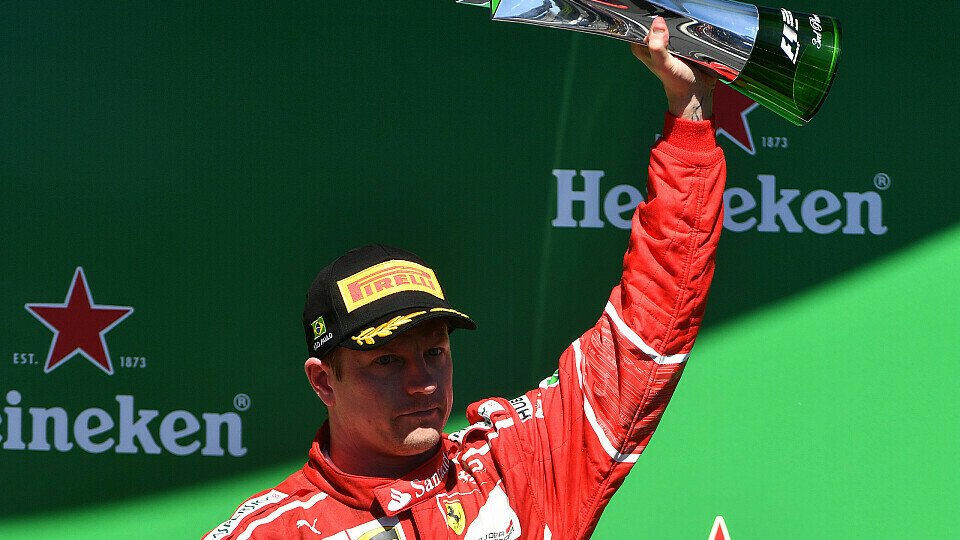 Kimi Räikkönen erzielte in Brasilien sein drittes Podium in Folge, Foto: Sutton