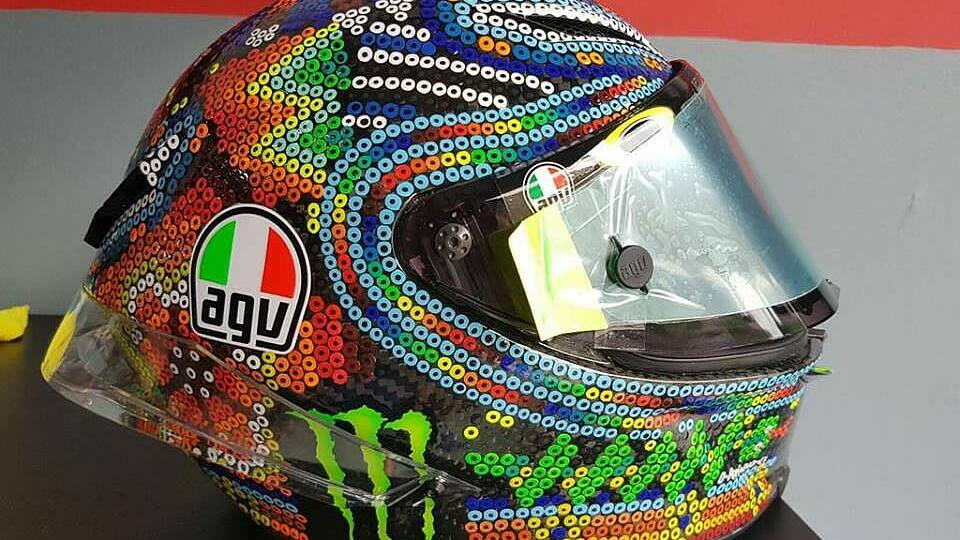 Das ist Valentino Rossis Helm für die Winter-Tests, Foto: AGV