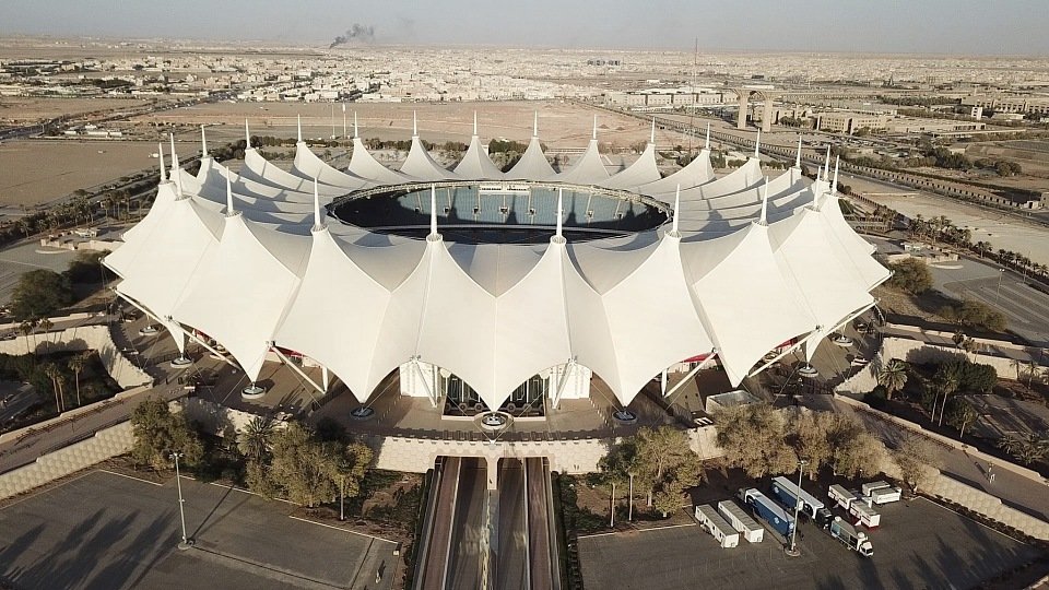 Imposanter Schauplatz für das Race of Champions 2018: King Fahd International Stadium in Riad, Foto: Race of Champions