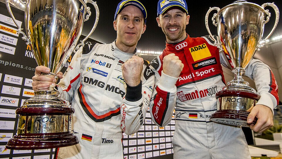 Nach dem Sieg beim Race of Champions wiedervereint: Timo Bernhard und Rene Rast