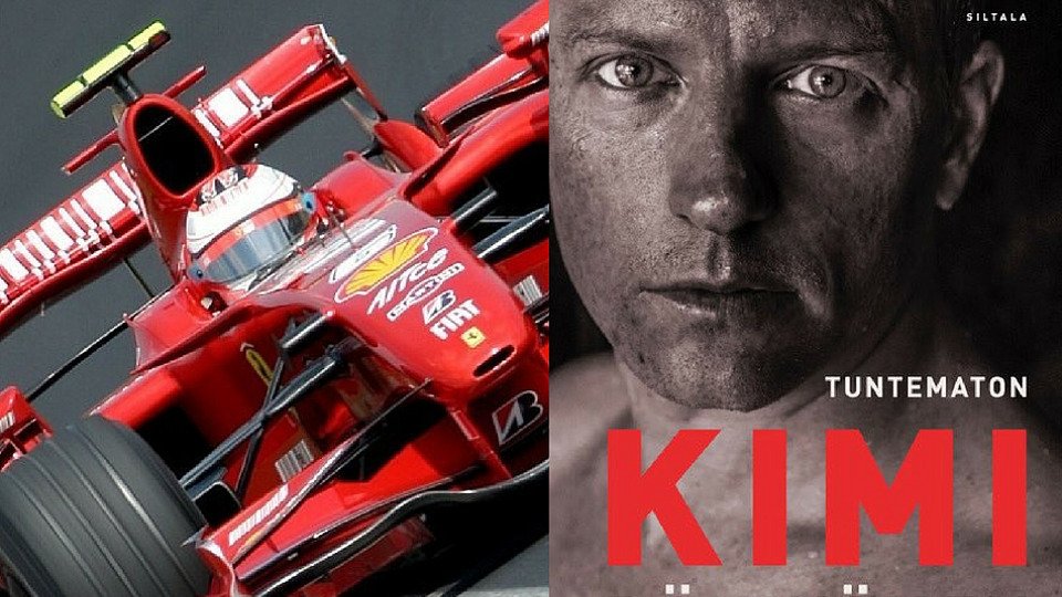 Das Buch-Cover (r.) der Biografie des 2007er Formel-1-Weltmeisters (l.) Kimi Räikkönen, Foto: Siltala Kustannus, Sutton; Composing: Motorsport-Magazin.com