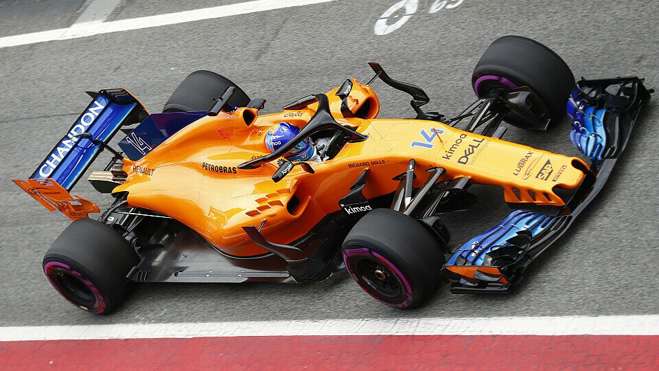Fernando Alonsos McLaren für die Formel-1-Saison 2018 weist viel freie Sponsorenfläche auf, Foto: Sutton