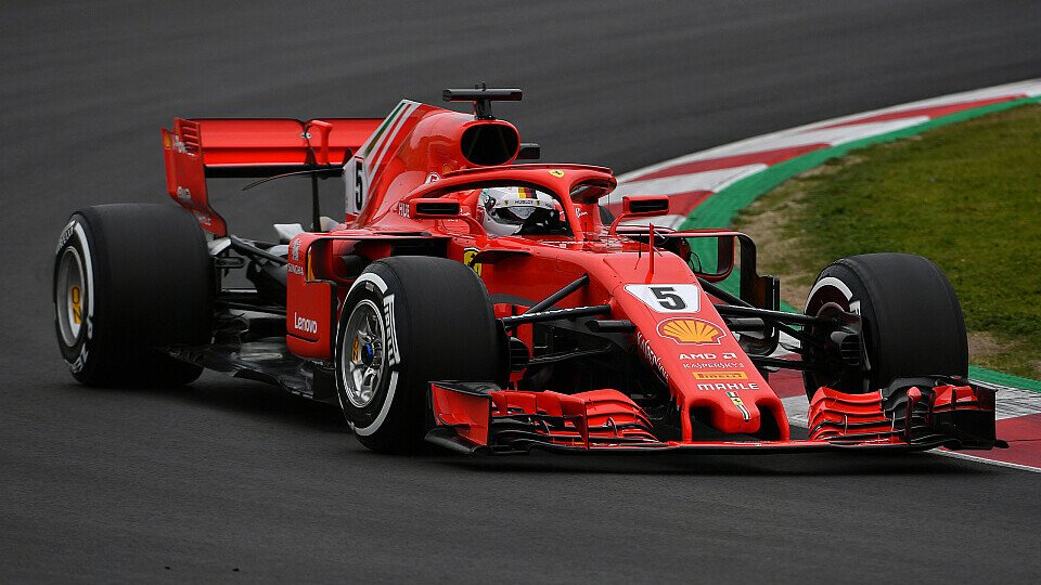 Sebastian Vettel erzielte bei seinem ersten Einsatz im 2018er Ferrari gleich die Bestzeit, Foto: Sutton
