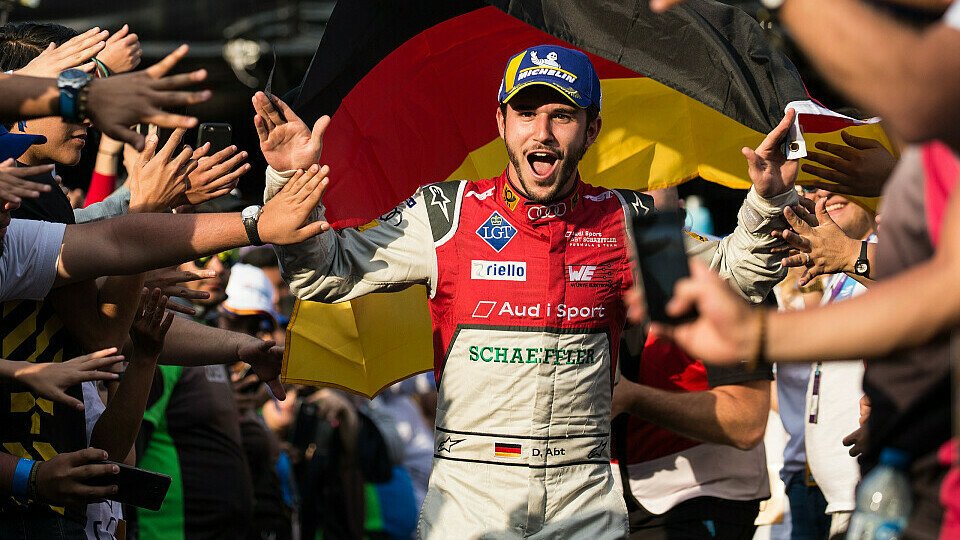 Daniel Abt gewinnt als erster Deutscher ein Rennen in der Formel E, Foto: Audi Sport
