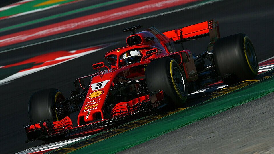Sebastian Vettel übernahm in Barcelona am Vormittag für den kränkelnden Räikkönen, Foto: Sutton