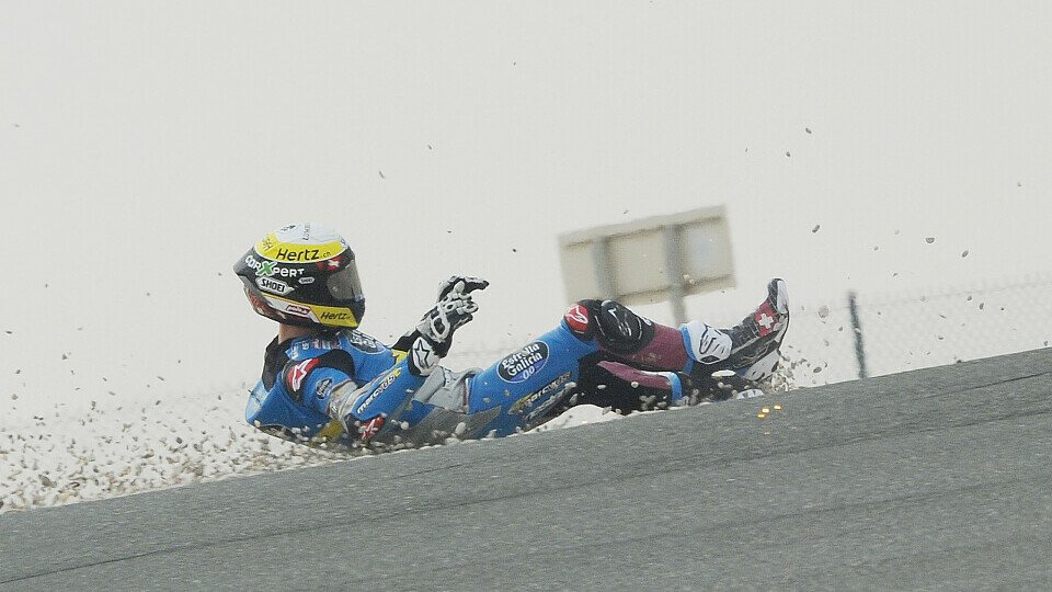 Tom Lüthi stürzte im 1. Training in Katar, Foto: Seidenglanz