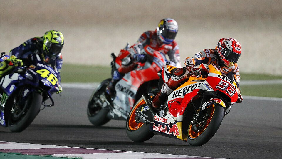 Andrea Dovizioso gewinnt das MotoGP-Rennen in Katar, Foto: Repsol Media