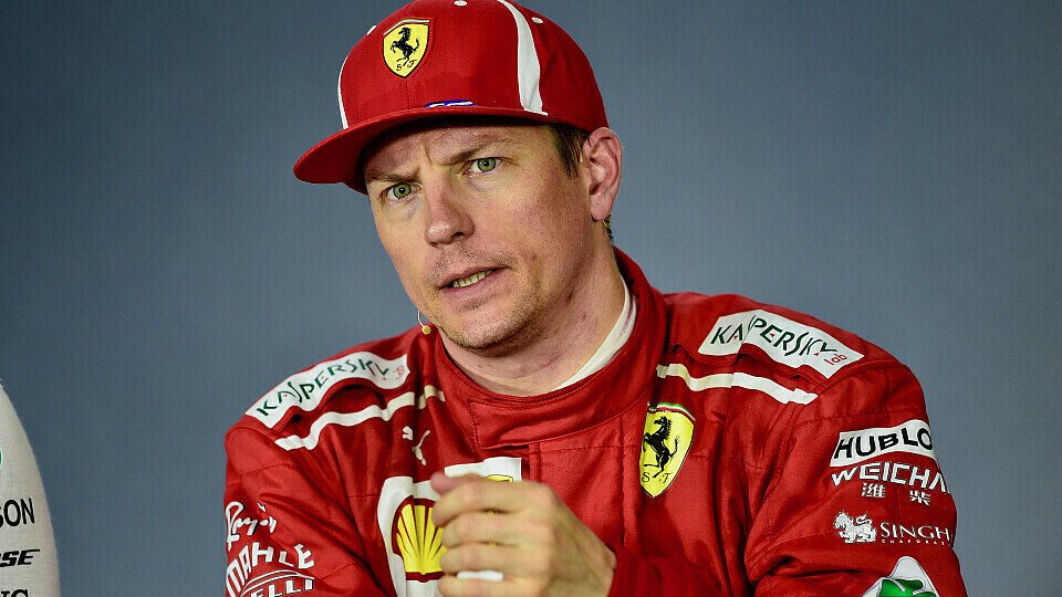 Kimi Räikkönen war trotz P2 nicht ganz zufrieden: 7 Zehntel Rückstand auf Mercedes sei Dank, Foto: Sutton