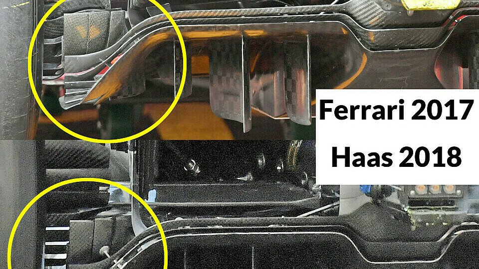 Zufall oder nicht? Ferrari und Haas sind sich in vielen Details sehr ähnlich, Foto: Sutton