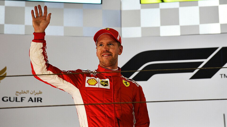 Sebastian Vettel hat in Bahrain allen Grund zur Freude, Foto: Sutton