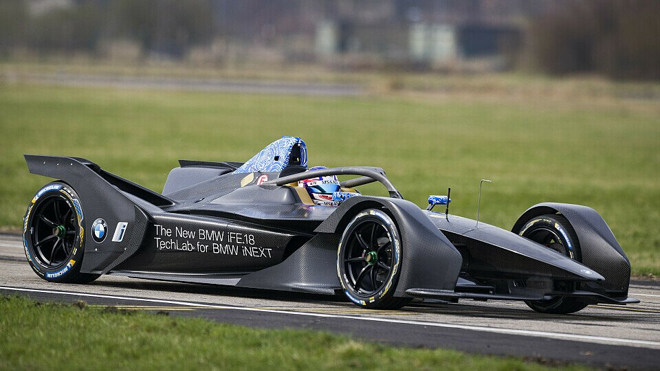 Der neue Formel-E-Rennwagen von BMW beim Shakedown, Foto: BMW