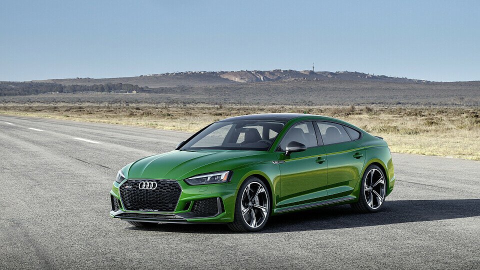 Die sonoma-grüne Lackierung gibt es exklusiv beim Audi RS 5 Sportback, Foto: Audi