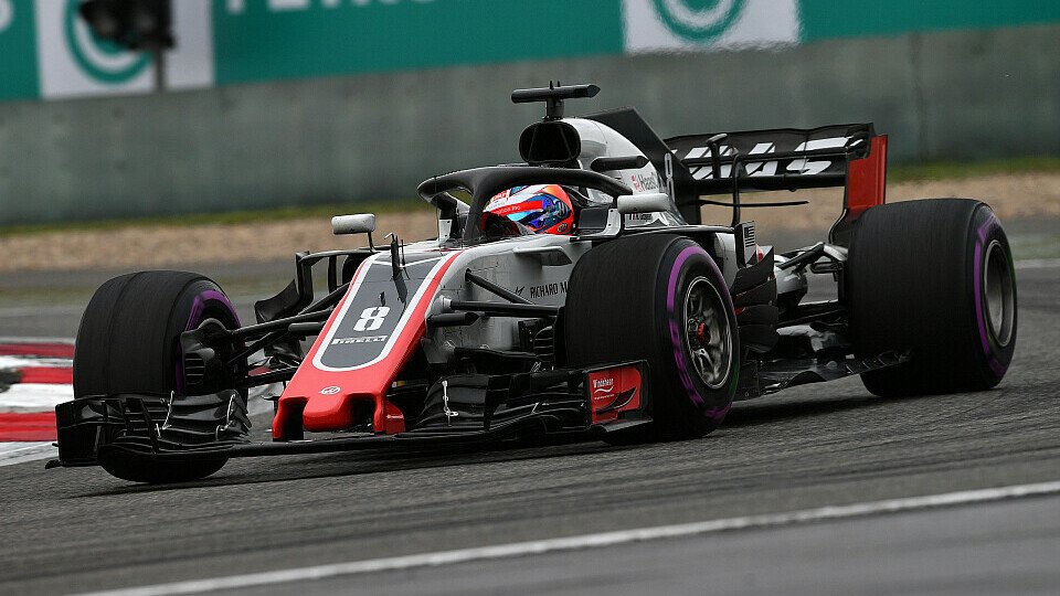 Haas-Pilot Romain Grosjean hat Angst, sich für den China GP 2018 unter Umständen zu gut zu qualifizieren, Foto: Sutton