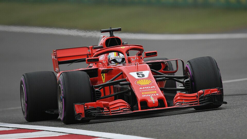 Das Ferrari-Duo Sebastian Vettel und Kimi Räikkönen war beim Qualifying der Formel 1 für den China GP 2018 nicht zu schlagen, Foto: Sutton