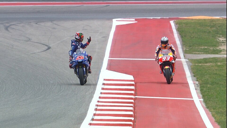 Marc Marquez bekam das harte Durchgreifen der Stewards als Erster zu spüren, Foto: Twitter/MotoGP