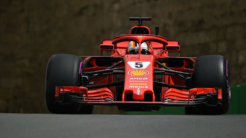 Sebastian Vettel und Ferrari hatten im 1. Training zum Aserbaidschan GP zu kämpfen, Foto: Sutton