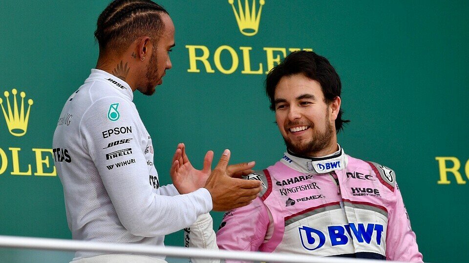 Sergio Perez will Lewis Hamilton & Co. auch 2019 in Baku auf dem Formel-1-Podium Gesellschaft leisten, Foto: Sutton