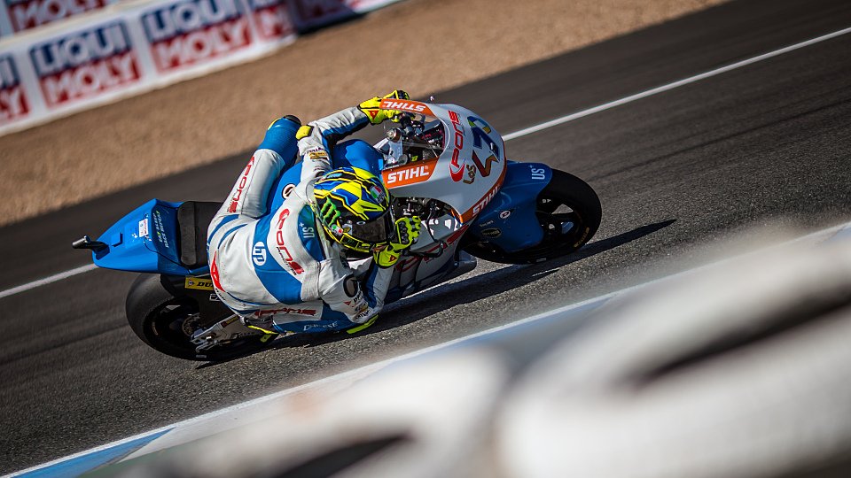 Lorenzo Baldassarri drückte dem Moto2-Rennen in Jerez seinen Stempel auf., Foto: gp-photo.de/Ronny Lekl