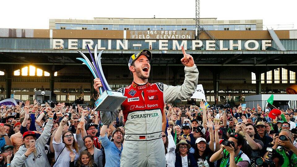 Daniel Abt beim Formel-E-Heimsieg in Berlin 2018, Foto: LAT Images