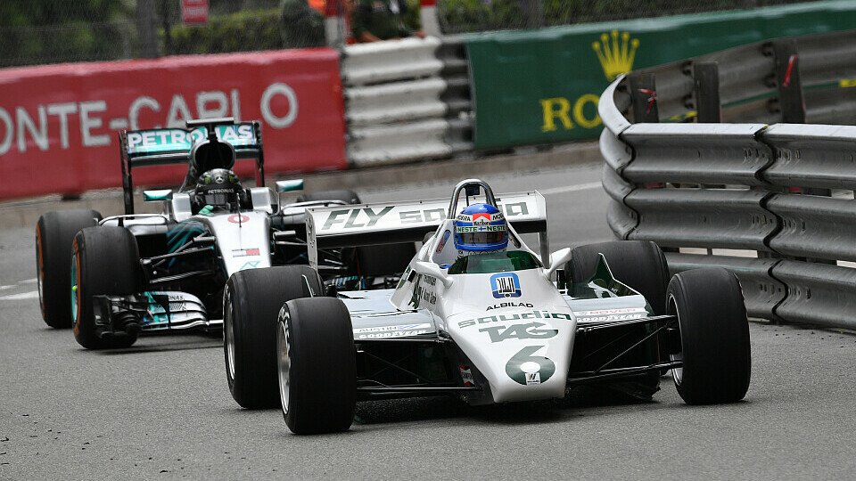 Nico Rosberg und Keke Rosberg fuhren in Monaco in ihren WM-Boliden, Foto: Sutton