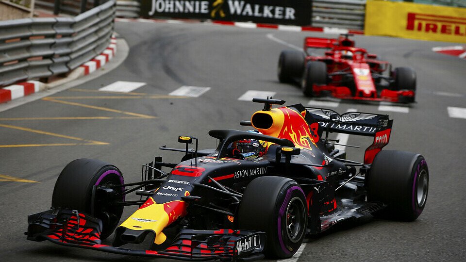 Daniel Ricciardo hat den Grand Prix von Monaco 2018 vor Sebastian Vettel gewonnen, Foto: LAT Images