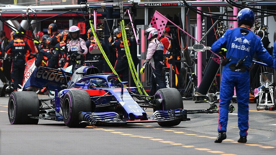 Der kaputte Toro Rosso von Brendon Hartley nach dem Monaco-Crash mit Charles Leclerc, Foto: Sutton