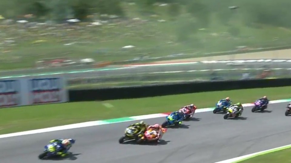 Marquez touchierte Petrucci im Kampf um Platz drei, Foto: Screenshot/MotoGP