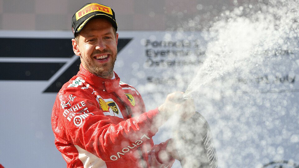 Sebastian Vettel schnappte sich in Spielberg wider Erwarten die WM-Führung zurück, Foto: Sutton