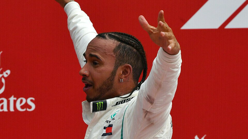 Lewis Hamilton konnte sich das Rennen in Hockenheim selbst kaum erklären, Foto: Sutton