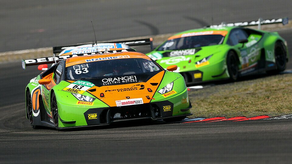 Podiumserfolg für den Lamborghini von GRT Grasser Racing, Foto: ADAC GT Masters
